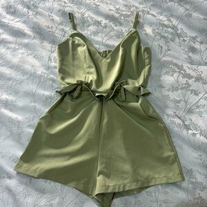 Olive green, size small romper